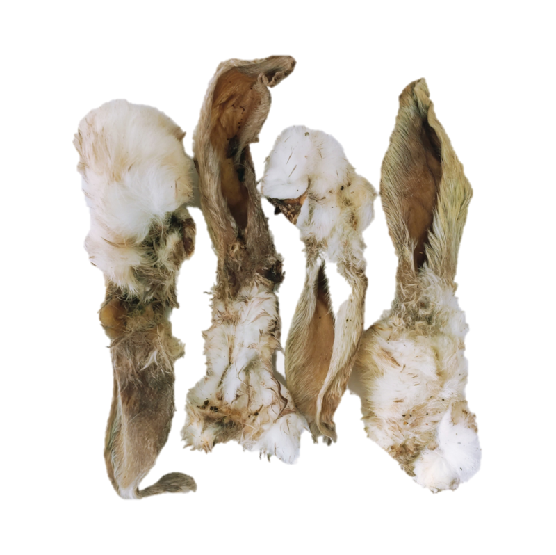 Dried Rabbit Ears with Fur 250g Bag - Available In Store ONLY